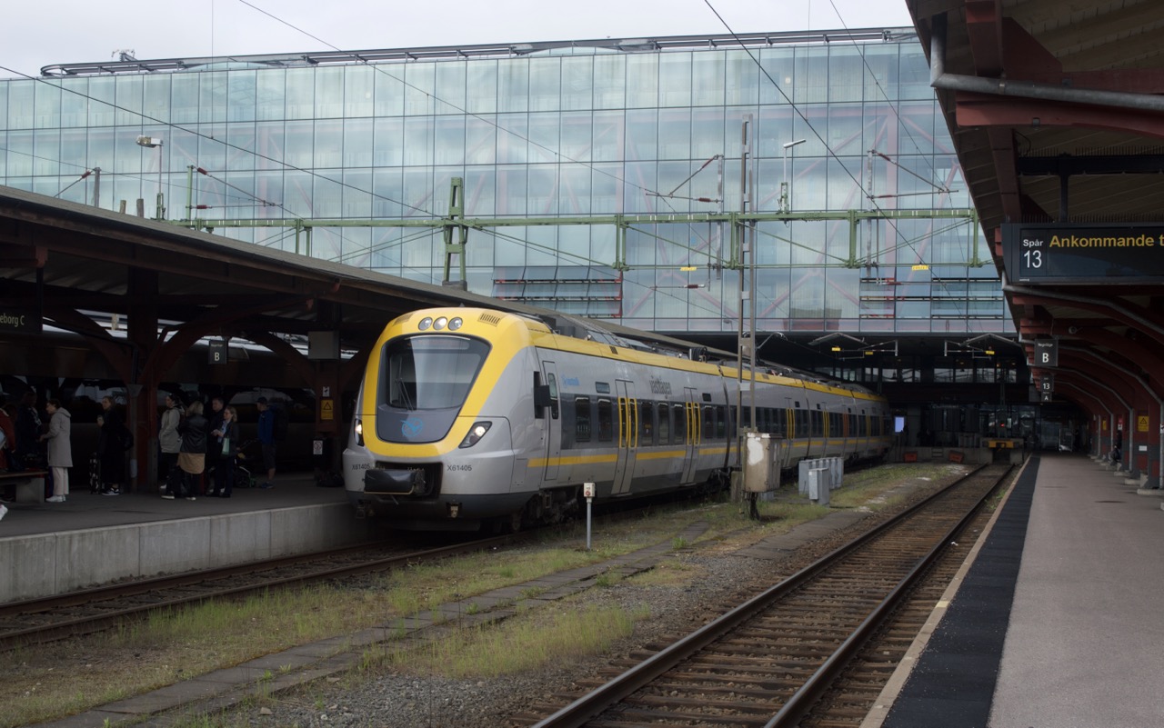Västtrafik X61 regionaltåg vid Göteborgs centralstation